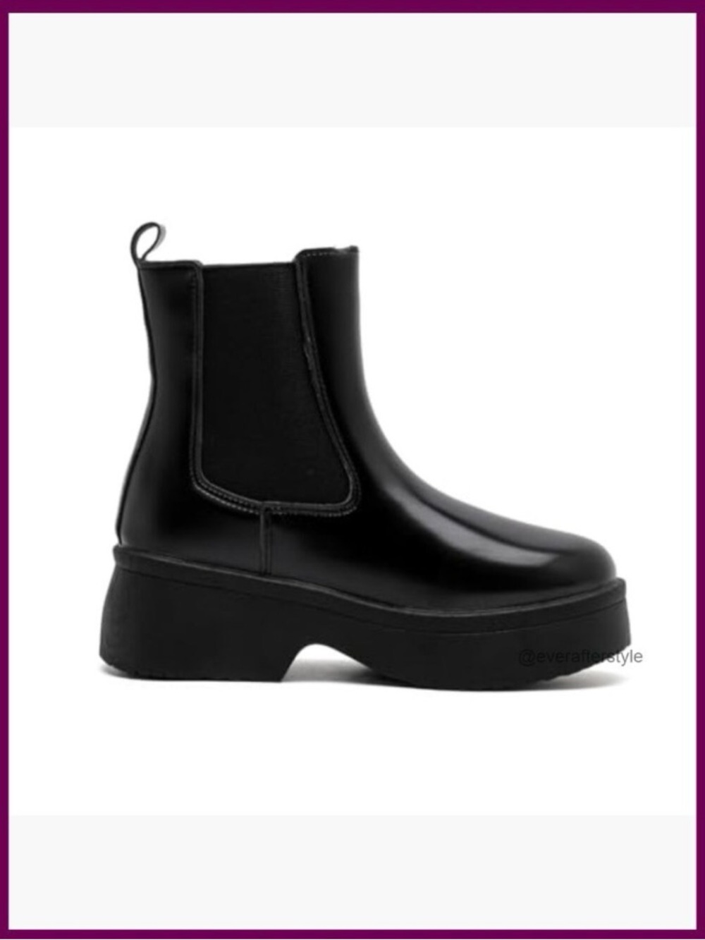 Black Chelsea Mid Boots - Classic Slip-On Style🏴